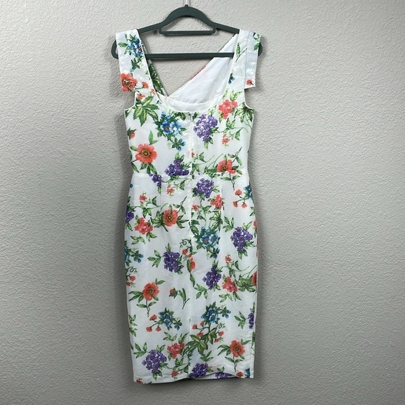 NWT Black Halo Jackie O Sheath Dress in Garden Party Sequin Sparkle Sz 4 - Picture 5 of 16